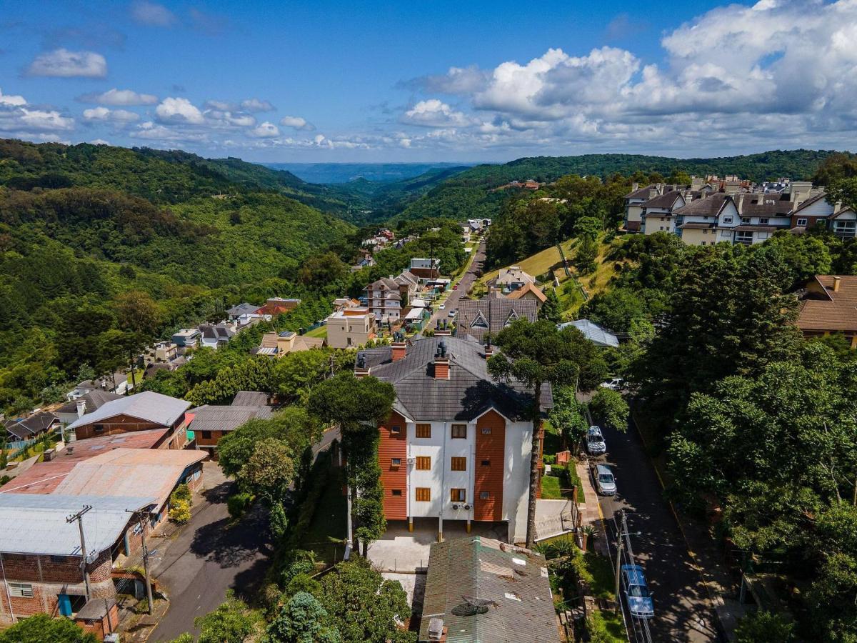 Cristo Rei 302 - Apartamento Em Gramado - Vista Para O Vale Lejlighed Eksteriør billede