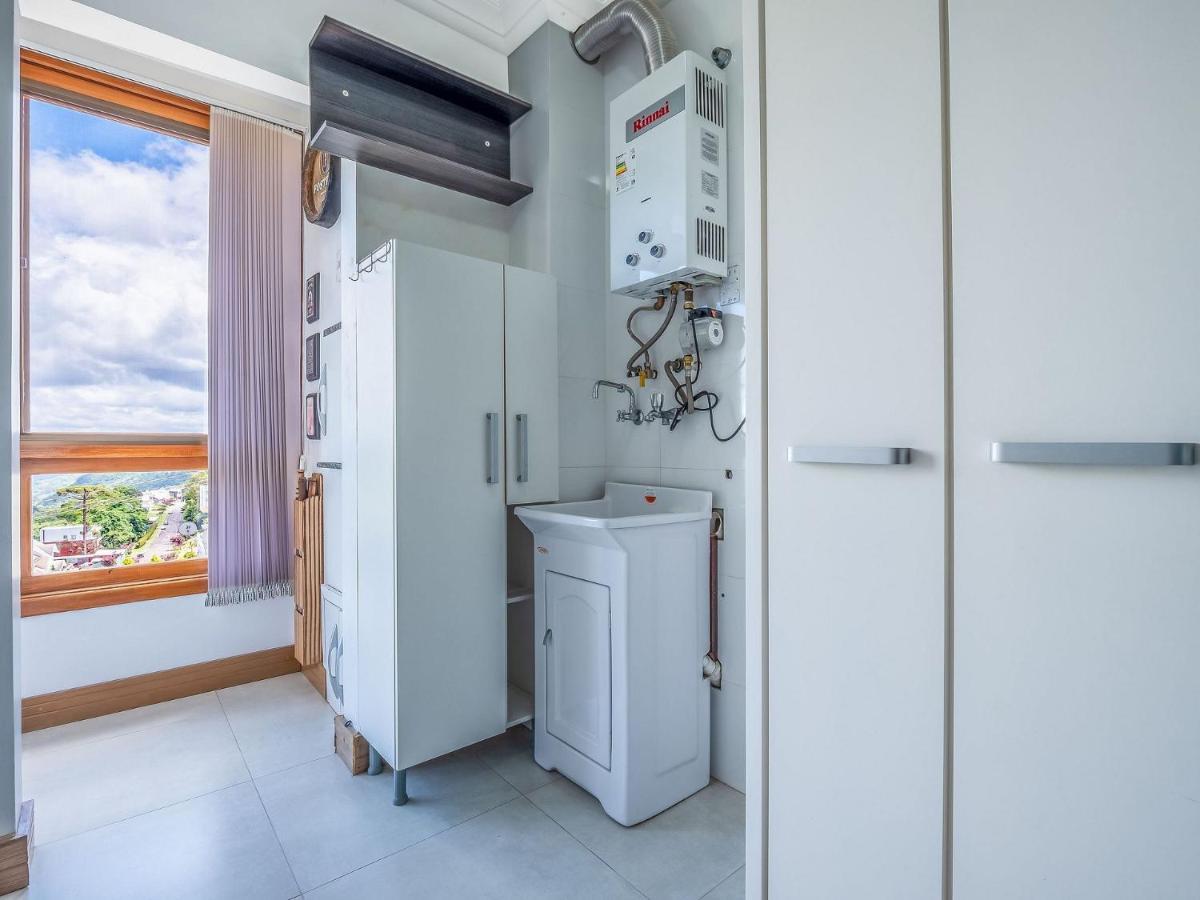 Cristo Rei 302 - Apartamento Em Gramado - Vista Para O Vale Lejlighed Eksteriør billede